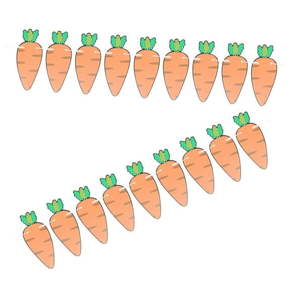 Masteelf  2 Pcs Easter Party Decoration Inflatables Carrot Pull Flag