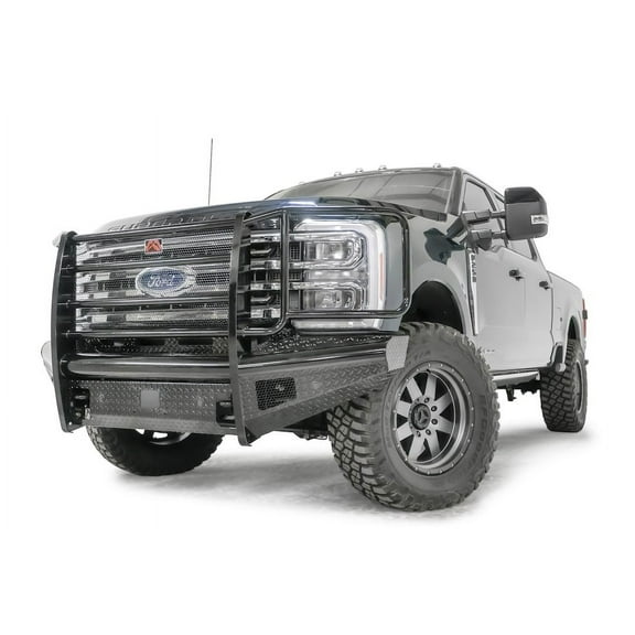 Fab Fours FS23-S5960-1 Black Steel BUMPER TRUCK FRONT