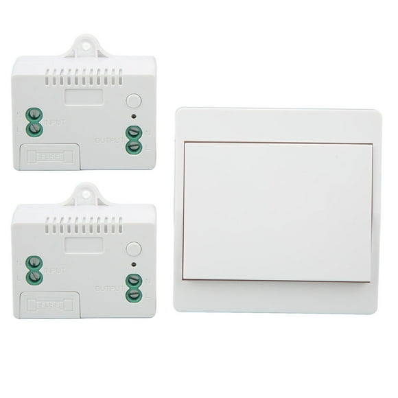 Light Switch Waterproof Self Powered Remote Controller Wall Mounted Light Fixture Switch Receiver Kit Smart Home For House Office Apartmart