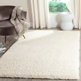 thumbnail image 6 of SAFAVIEH Indie Balfour Solid Polyester Shag Area Rug, White, 9' x 12', 6 of 6