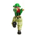 thumbnail image 3 of Pull-line Puppet Doll Hand Marionette Toy Parent-Child Interactive Pull String Puppet for Children's Hands-on Clown Handcraft Toy School Theater Green, 3 of 7