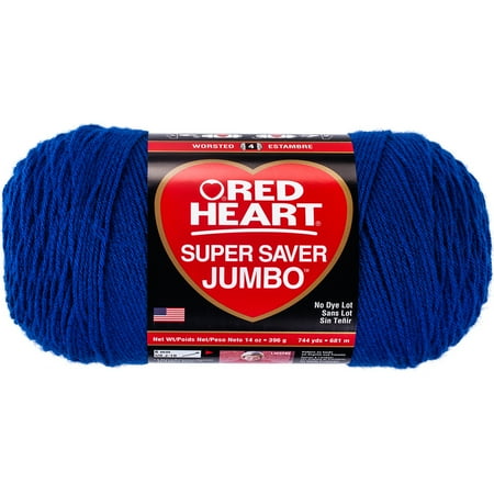 Royal Llama Silk Yarn - Red Heart Super Saver Jumbo Royal Yarn, 744 Yd.