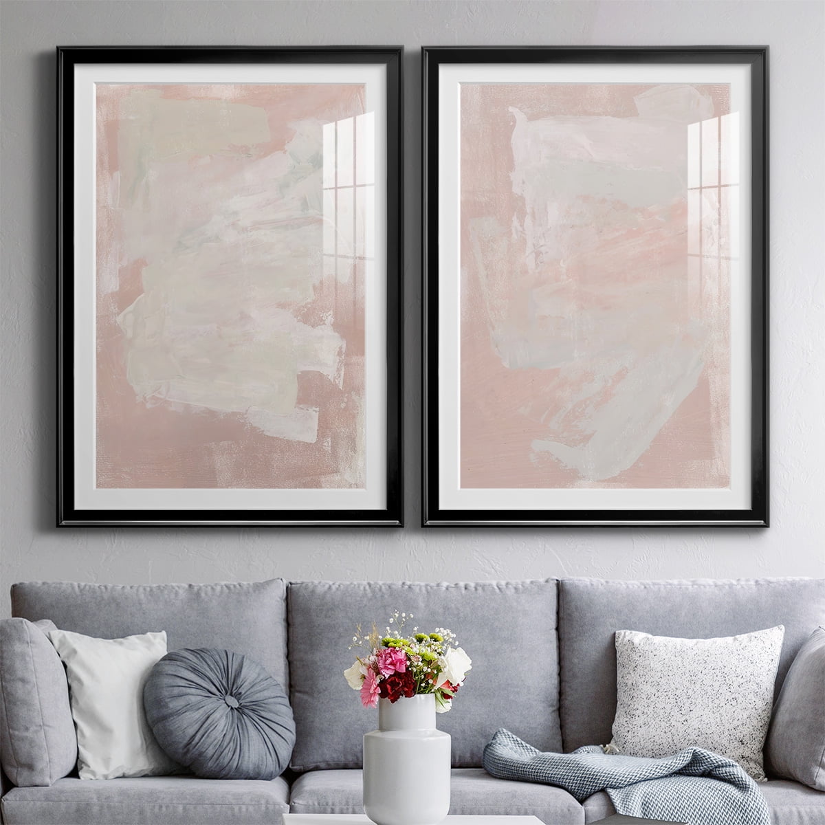 Wexford Home Hazy Summer I Premium Framed Print, 22.5" x 30.5" - Ready to Hang, Black (Set of 2)