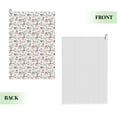 thumbnail image 2 of Lsque Summer Floral Premium Golf Towel - Ultra Absorbent and Quick Drying Microfiber Towel with Carabiner - Gift for Men -24" X 16", 2 of 8