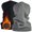 Black&Gray, variant on SHEVERCH 2 Pack Winter Fleece Neck Gaiter Warmer Windproof Face Mask Cover Cold Weather scarf For Men Women Hiking Ski