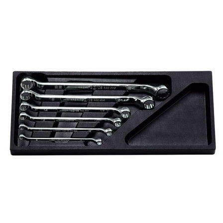 Nepros NPNTM506 6 Piece 12 Point Metric Deep Offset Standard Wrench Set