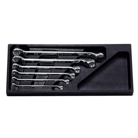 Nepros NPNTM506 6 Piece 12 Point Metric Deep Offset Standard Wrench Set