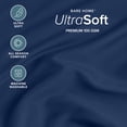 thumbnail image 3 of Bare Home Fitted Sheet - 24" Extra Deep Pocket - Premium 1800 Collection - Full, Dark Blue, 3 of 7