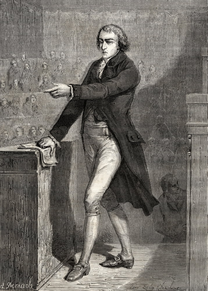 Jean-Baptiste Louvet De Couvrai 1760-1797 French Politician And Writer Engraved By De La Charlerie After A Demarle From Histoire De La Revolution Francaise By Louis Blanc Canvas Art - Ken Welsh Desig