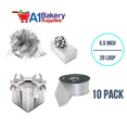 thumbnail image 3 of 10 Pieces Pull Bow for Gift Wrapping Pull Bow With Ribbon for Wedding Gift Baskets, 5.5 Inch 20 Loop - Set of 10 (Silver), 3 of 5