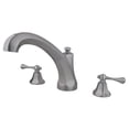 thumbnail image 1 of Kingston Brass KS4328BL 8 Inch -18 Inch Widespread Roman Tub Filler - Satin Nickel, 1 of 1