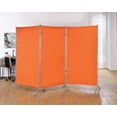 thumbnail image 2 of Proman Products Galaxy Indoor 3 Panel Room Divider, 71" Tall, Orange, 2 of 2