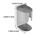 thumbnail image 2 of unbranded 3Ud Soporte De Pared Para Cepillos De Eléctricos Acero Inoxidable Duradero Plata, 2 of 8