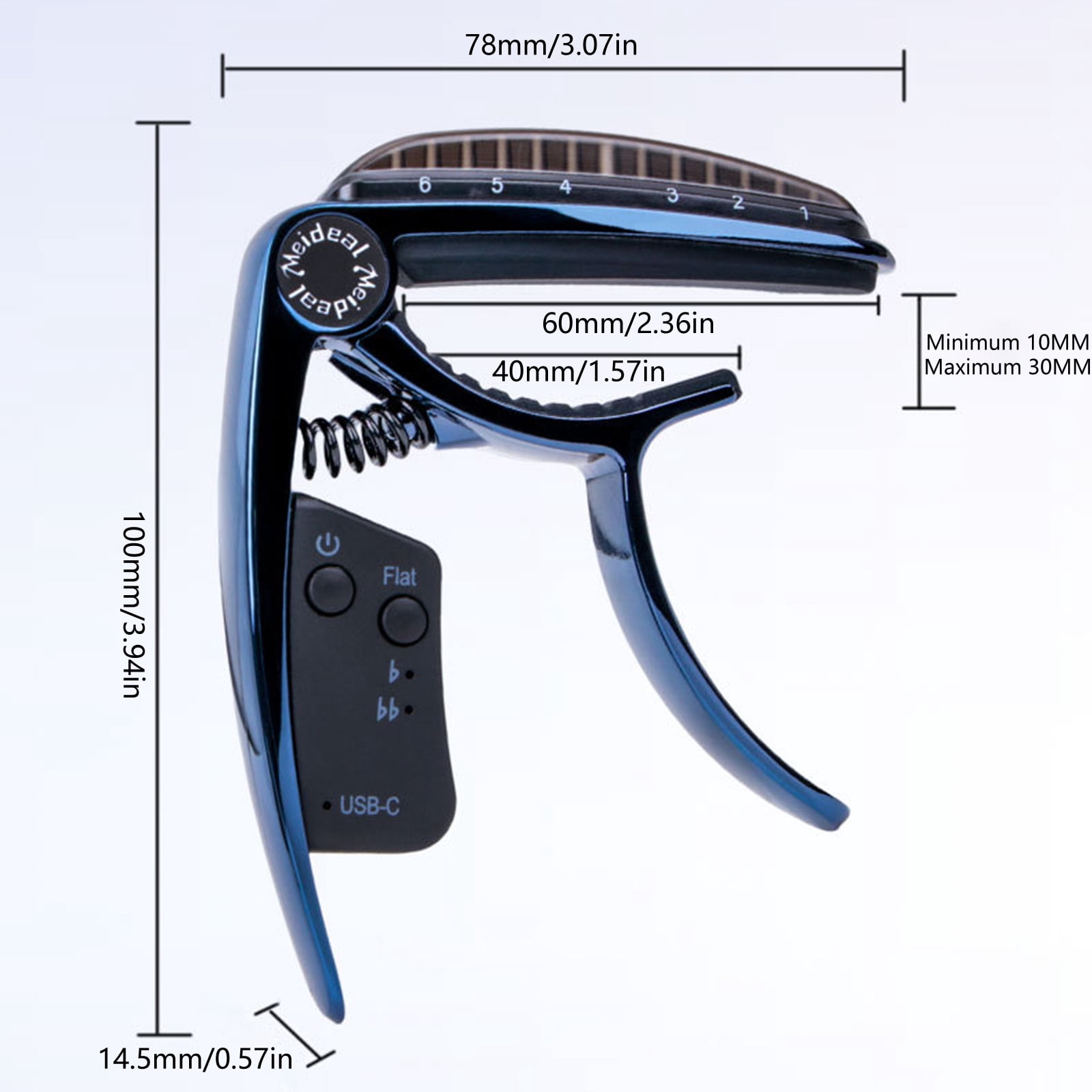 Metal Ukulele Capo Single Handed Operations Professional Capo Alloy Texture Suitable for All Guitar Enthusiasts Present