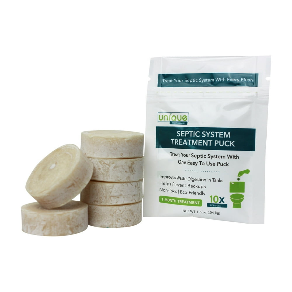 Unique Septic System Digester Puck 6 Pack 6 Month Supply Septic