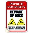 thumbnail image 1 of Private Property Beware Of Dogs Property Is Protected By Video Surveillance Sign,, 1 of 1