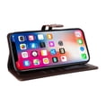 thumbnail image 3 of Premium Wallet Case for iPhone 16 Pro with Card Slots & Kickstand, Flip Cover Brown, 3 of 7