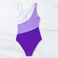 thumbnail image 7 of Swimsuit Bathing Suit V Neck High Support Sculpting Swimwear Purple Womens Swimsuits, 7 of 7