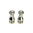 thumbnail image 1 of 3.75 in. Stainless Steel Salt & Pepper Set with Brass Border, 1 of 1