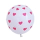thumbnail image 2 of Globos de látex con estampado de corazones rojos y blancos de 12 pulgadas (20 unidades), 2 of 2