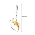 thumbnail image 2 of MERRYHAPY 2Ud Llavero Dorado Metal Con 3D Para Y Original, 2 of 8