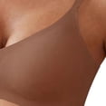 thumbnail image 4 of Women's Thin Seamless Bra - Push Up Breathable Comfortable Wavy Underwear Beautiful Back Daily Bra Coffee M, 4 of 5