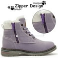 thumbnail image 6 of Mishansha Boys Girls Winter Waterproof Faux Fur Hiker Boots, Sizes 1-13, 6 of 6