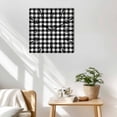 thumbnail image 3 of Black White Plaid Wooden Wall Clock Silent Non Ticking, Modern Simple Buffalo Check Gingham Square Wall Clocks Battery Operated, Decor Clock for Home Office, Living Room, Kitchen, 12 Inch, 3 of 9