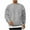 Gray, variant on Wyobmus Men's Round Neck Sweatshirt Fashion Solid Color Pullover Long Sleeve Hodless Sweatshirt Brown