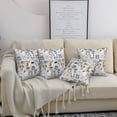 thumbnail image 7 of Throw Pillow Covers, Quirky Doodle Owl Grey Soft Square Pillow Cases with Invisible Zipper for Couch Bed Sofa, Farmhouse Fall Home Decor 16"x16", 7 of 7