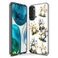 thumbnail image 3 of MUNDAZE Motorola Moto G Stylus Shockproof Clear Hybrid Protective Phone Case Cute White Blue Daisies Gnomes Cover, 3 of 5