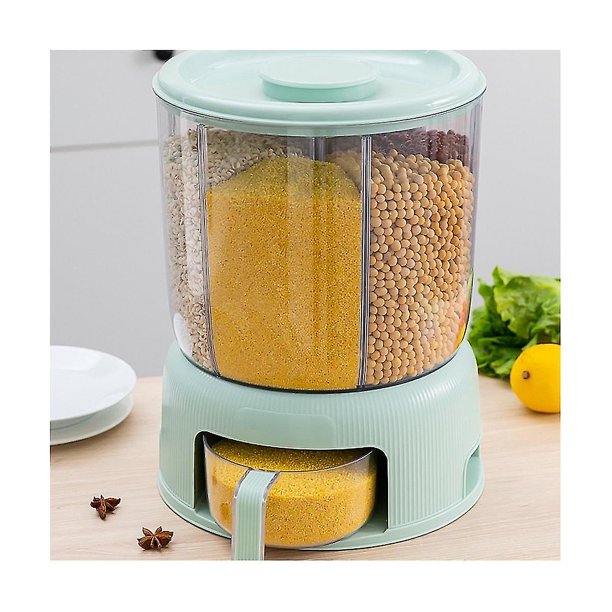 Cubo de arroz giratorio sellado plástico de cocina YONGSHENG a prueba de humedad