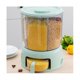 thumbnail image 1 of Cubo de arroz giratorio sellado plástico de cocina YONGSHENG a prueba de humedad, 1 of 5