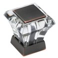 thumbnail image 1 of Amerock Knob Square Abernathy Glass, Oil Rubbed Bronze, 1 of 1