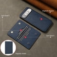 thumbnail image 3 of ELEHOLD For Google Pixel 9 / 9 Pro Case, PU Leather 2-in-1 Magnetic Detachable Leather Credit Card Slot Shockproof Wallet Case Cover For Google Pixel 9 / 9 Pro ,Blue, 3 of 8