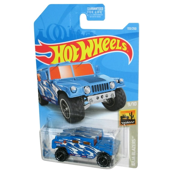Hot Wheels Baja Blazers 9/10 (2017) Blue Humvee Toy Car 133/250
