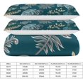 thumbnail image 2 of HAHDAXIA Plant Tree Pattern Bedding Solid Comforter Set for All Seasons,3 Pieces(1 Comforter+2 Pillowcases),Soft Microfiber Bedding Set Queen(90"x90"), 2 of 7