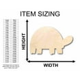 thumbnail image 2 of Unfinished Wood Tortoise Silhouette - Craft- up to 46" DIY 24" / 1/4", 2 of 3