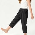 thumbnail image 3 of Kids Boys Cotton Harem Pants 2-Pack, Black Elastic Waist Drop Crotch Loose Fit Pull-On Pants for Kids 1-6 Years,Size 2-3T, 3 of 5