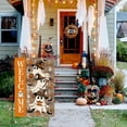 thumbnail image 2 of Sm:)e Welcome Ghost Bat Pumpkin Halloween Garden Flag 12 x 18 Inch, Double-Sided Printing, Outdoor Welcome Decor for Yards, 2 of 7