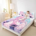 thumbnail image 4 of Feelyou Pink Tokyo Princess Twin Sheet Sets, Japan Anime Girl Bedding, 3pcs, 4 of 7
