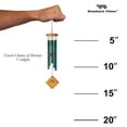 thumbnail image 4 of Woodstock Windchimes Chimes of Mercury Verdigris, Wind Chimes For Outside, Wind Chimes For Garden, Patio, and Outdoor Décor, 14"L, 4 of 8