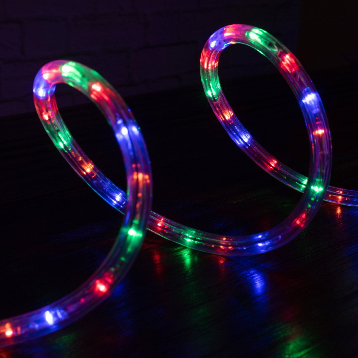 West Ivory 20ft Colorful LED Rope Lights, Connectable Outdoor Permanent Waterproof Accent Exterior Lighting, Transparent PVC Case, ETL Certified, Holiday, Backyard Patio, Home Garden, Decorative