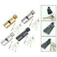 thumbnail image 4 of AFQH 70mm Aluminum Lock Knob Cylinder Anti-theft Door Lock Core with 3 Keys 1 Screw, 4 of 8
