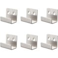 thumbnail image 1 of Hanger Wall Hook Stainless Steel Tile Display Wall Hanger Heavy Duty Fixing Bracket Photo Frame Fixing Bracket(silver)(6pcs), 1 of 4