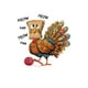 thumbnail image 2 of Camiseta de Mujer de Verano SuaveWomen'S Casual Crew Neck T-Shirt, Polyester Blend, Animal Pattern, Medium Stretch Knit Fabric, with Creative Fun English Yarn Turkey Graphic Print, for All Season Co, 2 of 6
