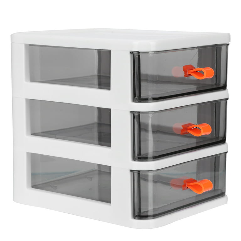 solacol Plastic Storage Drawers Organizer Desktop Storage Box