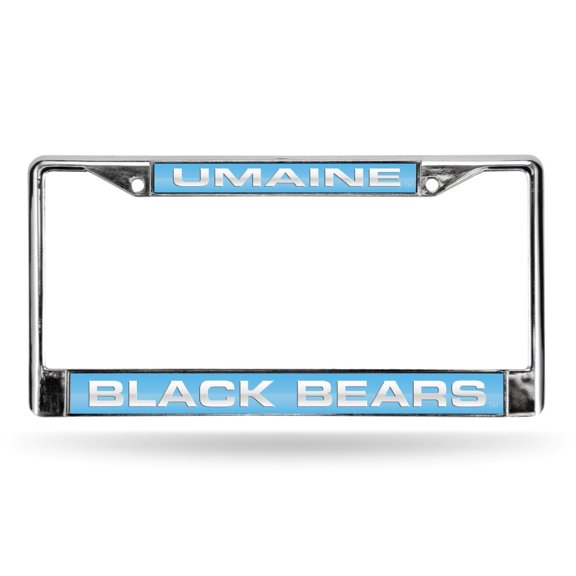 Maine Black Bears Chrome Metal Laser Cut License Plate Frame