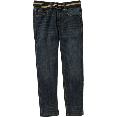 Faded Glory Boys' Belted Fashion Denim Jeans - Walmart.com