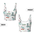 thumbnail image 4 of Yiaed Music Lover Dinosaur Print Ladies Waistcoat Women Sports Vest Vest Sports Women Sports Top Yoga Vest for women-X-Large, 4 of 8